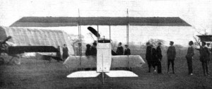 "Lizzie",as seen from behind. Note the small span of the lower wing. Photo Credit: Flight, March 7, 1914